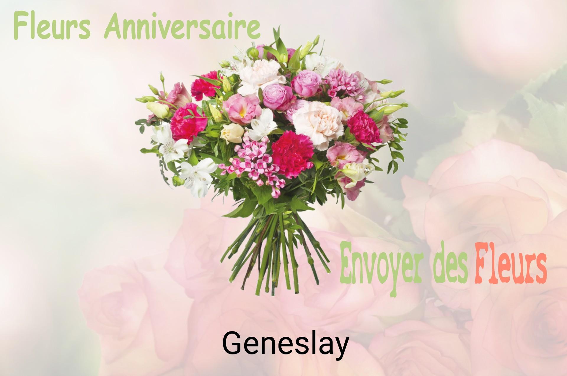 Bouquet de fleurs d’anniversaire livré à Geneslay